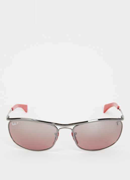 Ray-Ban Retro zonnebril gepolariseerd RB3819M - detail 2 antraciet