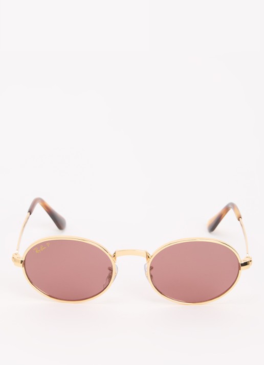 Ray-Ban Retro zonnebril gepolariseerd RB3931 - detail goud