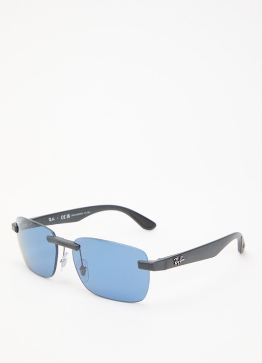 Ray-Ban Retro zonnebril gepolariseerd RB4470CH - voorkant blauw