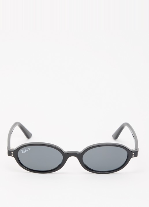 Ray-Ban Retro zonnebril gepolariseerd RB4472 - detail zwart