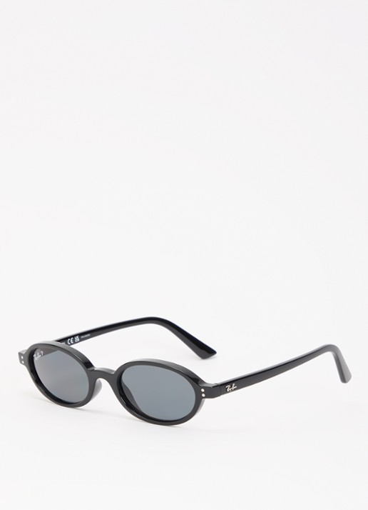 Ray-Ban Retro zonnebril gepolariseerd RB4472 - voorkant 4 zwart