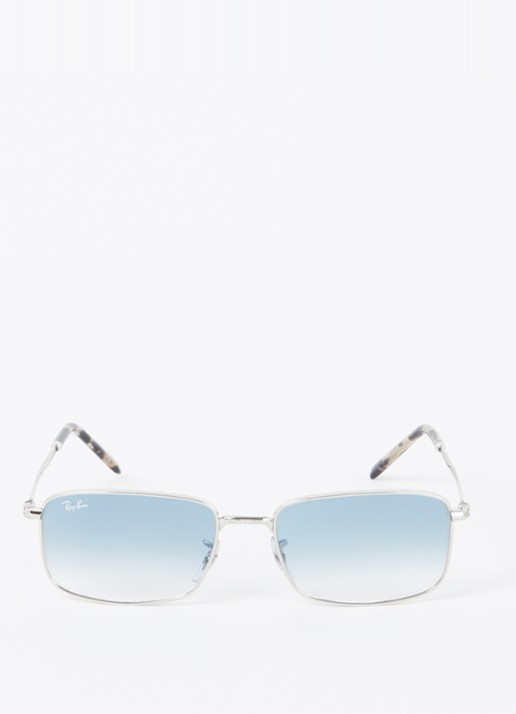 Ray-Ban Retro zonnebril RB3717  - detail zilver