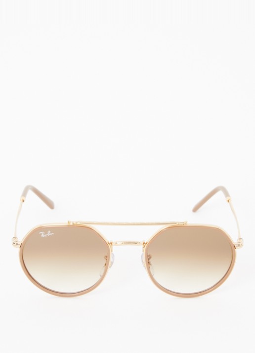 Ray-Ban Retro zonnebril RB3765 - detail 3 goud