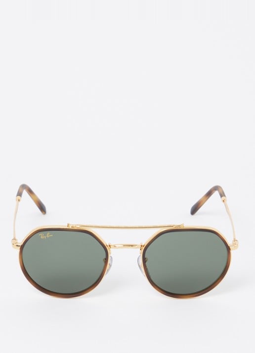 Ray-Ban Retro zonnebril RB3765 - detail 3 goud