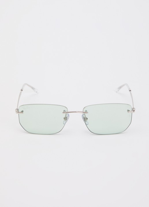Ray-Ban Retro zonnebril RB3768 - detail zilver