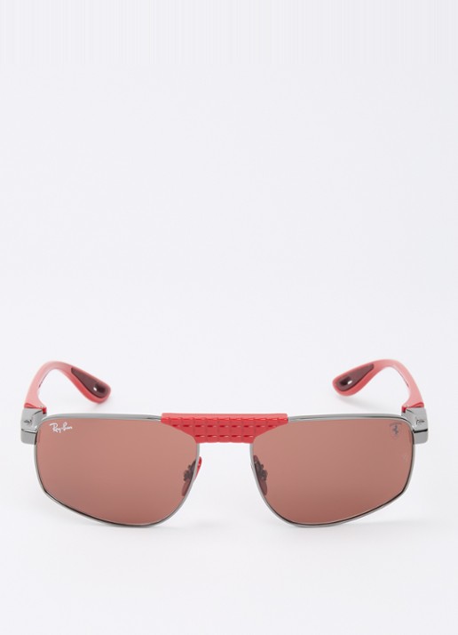 Ray-Ban Retro zonnebril RB3776M - detail rood