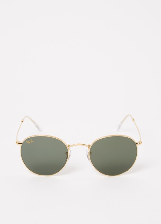 Ray-Ban Round Metal zonnebril RB3447 - voorkant 4 goud