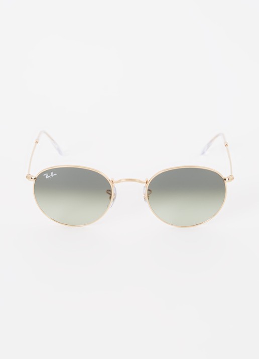 Ray-Ban Round Metal zonnebril RB3447 - detail 3 goud