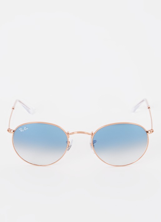 Ray-Ban Round Metal zonnebril RB3447 - detail 3 roségoud