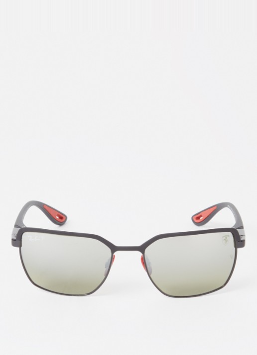 Ray-Ban Scuderia Ferrari zonnebril gepolariseerd RB3743M - detail zwart