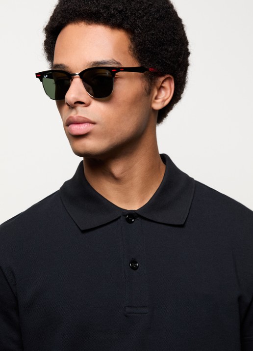 Ray-Ban Scuderia zonnebril RB3807M - voorkant 5 zwart