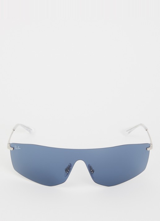 Ray-Ban Shield zonnebril RB3781 - detail zilver