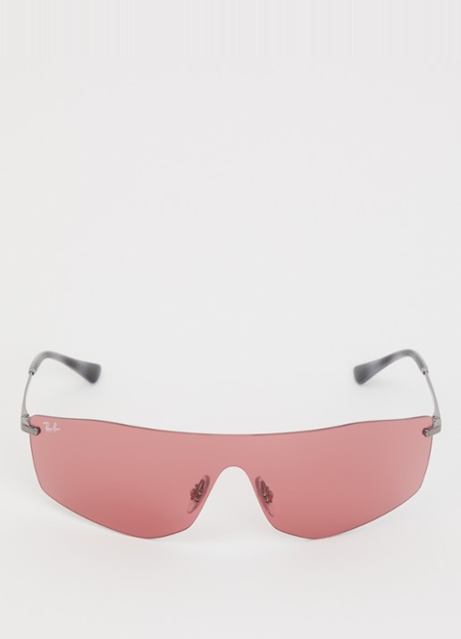 Ray-Ban Shield zonnebril RB3781 - detail zilver