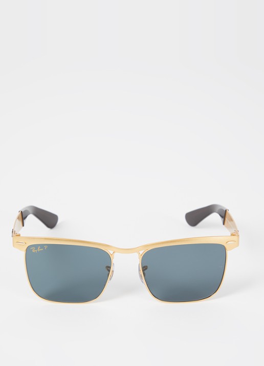 Ray-Ban Wayfarer Deluxe zonnebril gepolariseerd RB3875 - detail 2 goud