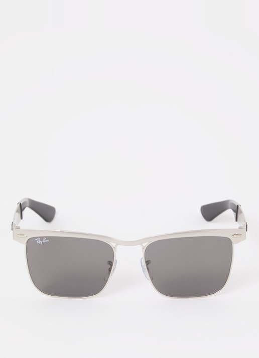 Ray-Ban Wayfarer Deluxe zonnebril RB3875 - detail 2 zilver