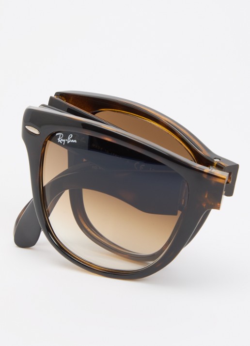 Ray-Ban Wayfarer Folding Classic zonnebril RB4105 - detail 5 bruin