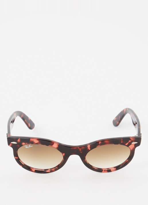 Ray-Ban Wayfarer Oval zonnebril RB2242 - detail cranberryrood