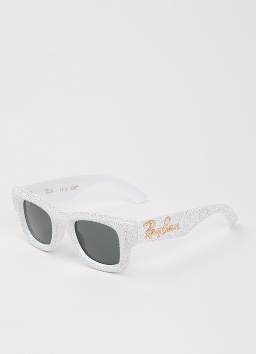 Ray-Ban Wayfarer Puffer Crystal zonnebril RB4940B