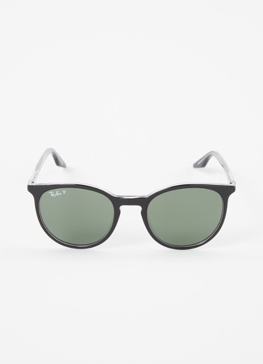 Ray-Ban Wayfarer zonnebril gepolariseerd RB2204  - detail zwart
