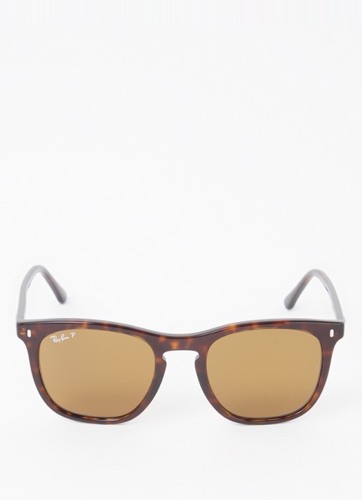 Ray-Ban Wayfarer zonnebril gepolariseerd RB2210 - detail donkerbruin