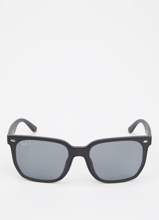 Ray-Ban Wayfarer zonnebril gepolariseerd RB4466 - detail zwart
