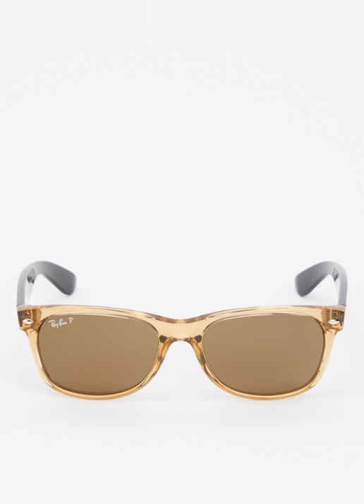 Ray-Ban Wayfarer zonnebril RB2132  - detail bruin
