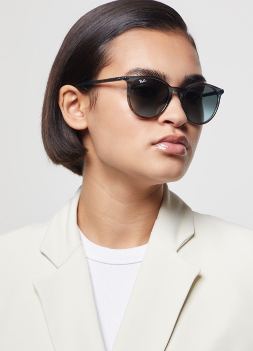 Ray-Ban Wayfarer zonnebril RB2204 - voorkant 2 blauwgrijs
