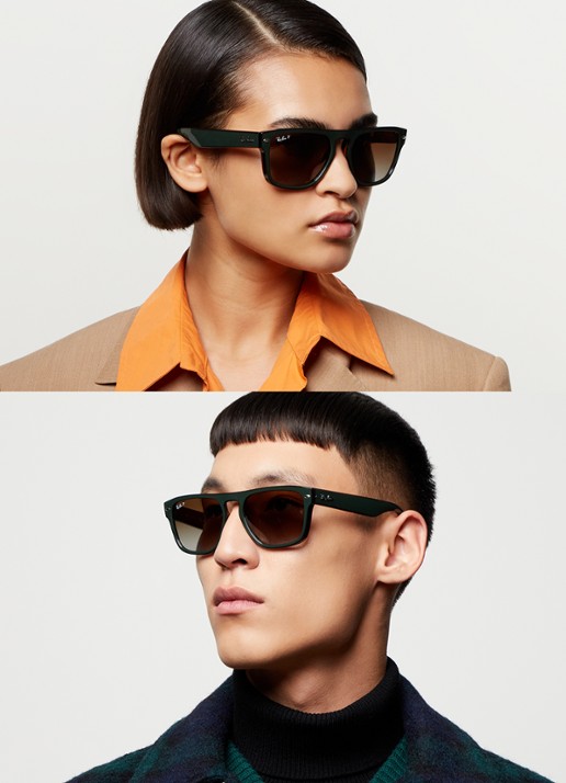 Ray-Ban Wayfarer zonnebril RB4407 - voorkant 5 groen
