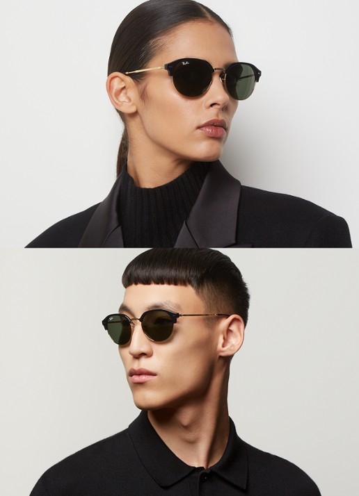 Ray-Ban Wayfarer zonnebril RB4429 - voorkant 2 zwart