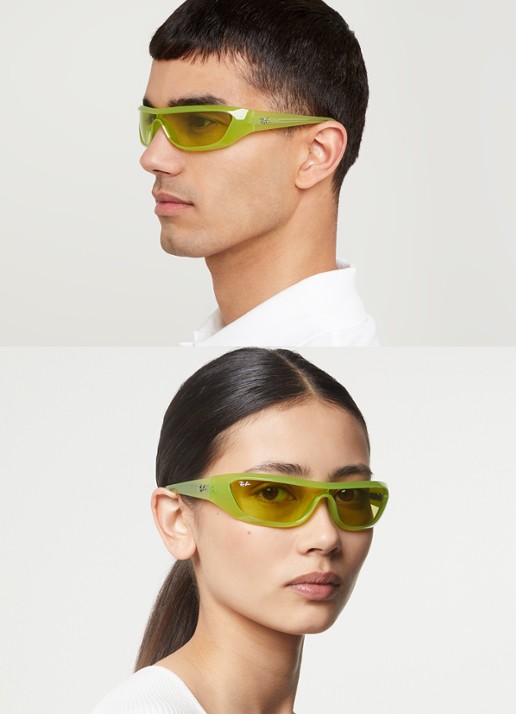 Ray-Ban Xan zonnebril RB4431 - voorkant 2 lime