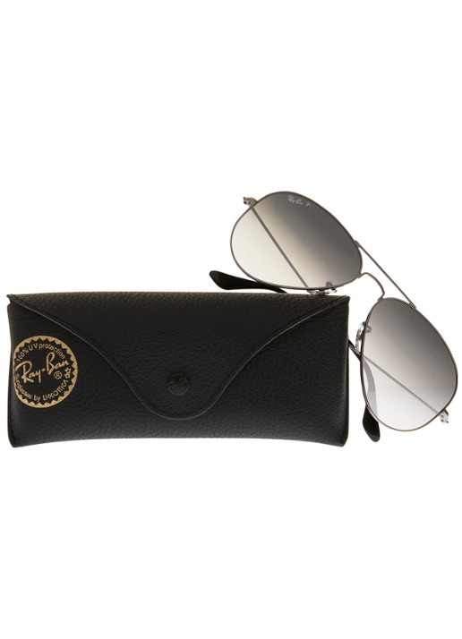 Ray-Ban Zonnebril Aviator Classic gepolariseerd RB3025 - detail 4 brons