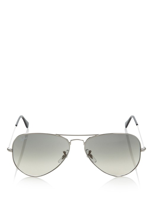 Ray-Ban Zonnebril Aviator Classic RB3025 - voorkant 2 zilver