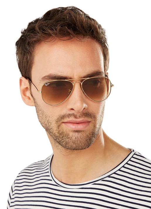 Ray-Ban Zonnebril Aviator Classic RB3025 - detail 7 goud