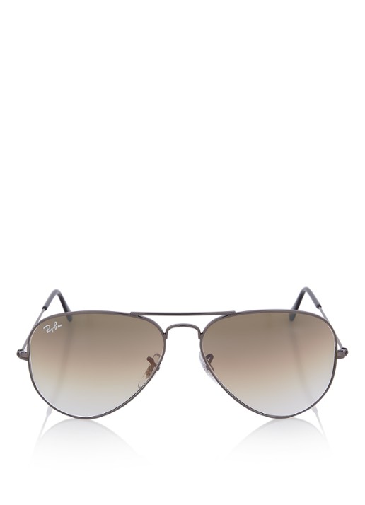 Ray-Ban Zonnebril Classic Aviator RB3025 - voorkant 2 donkergrijs