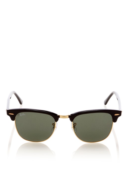 Ray-Ban Zonnebril Clubmaster RB3016 - detail 3 zwart