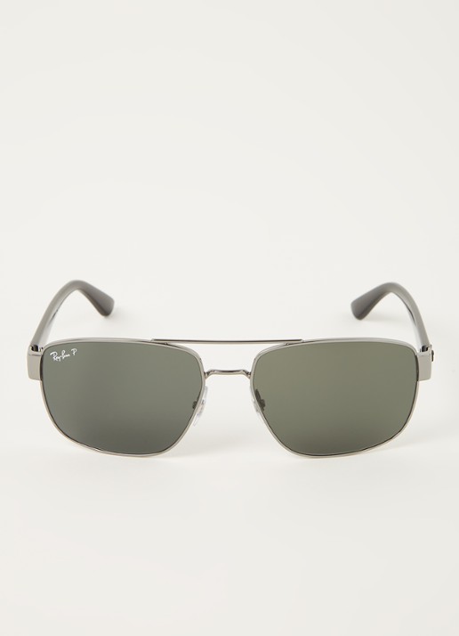 Ray-Ban Zonnebril gepolariseerd RB3663 - voorkant 4 donkergrijs