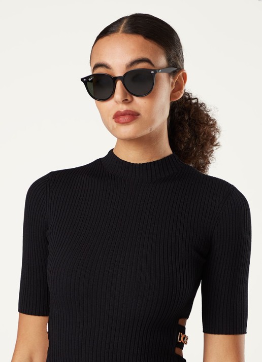 Ray-Ban Zonnebril gepolariseerd RB4305 - voorkant 5 zwart
