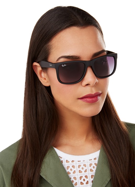 Ray-Ban Zonnebril Justin RB4165 - detail 4 zwart