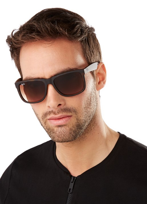 Ray-Ban Zonnebril Justin RB4165  - detail 6 bruin