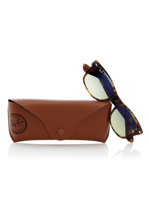Ray-Ban Zonnebril New Wayfarer gepolariseerd RB2132 - detail 4 bruin