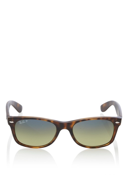 Ray-Ban Zonnebril New Wayfarer gepolariseerd RB2132 - voorkant 2 bruin