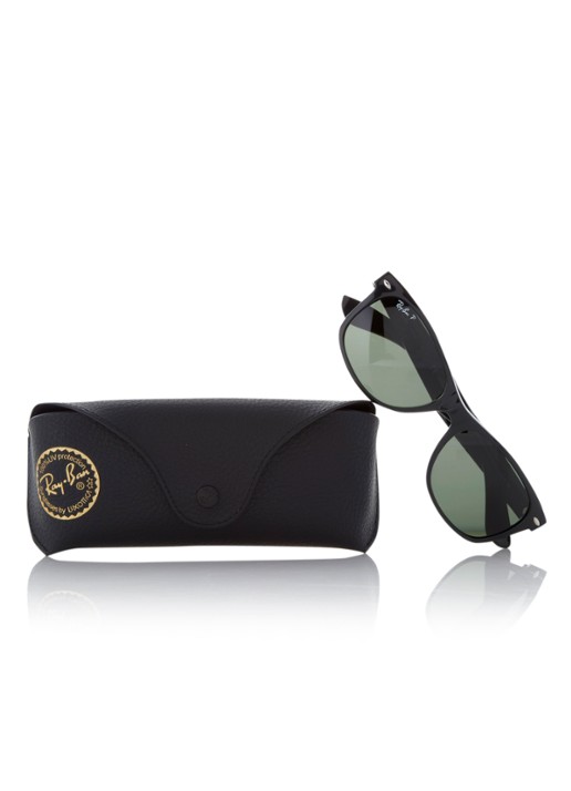 Ray-Ban Zonnebril  New Wayfarer gepolariseerd RB2132 - detail 5 zwart
