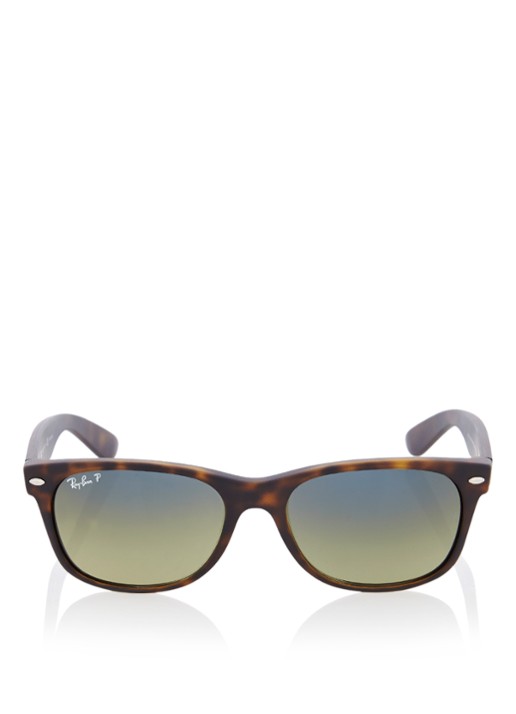 Ray-Ban Zonnebril New Wayfarer gepolariseerd RB2132  - voorkant 4 bruin