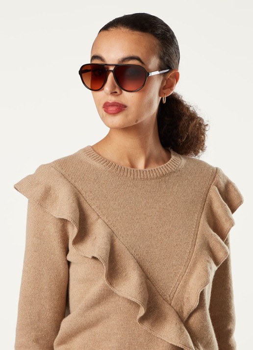 Ray-Ban Zonnebril RB4125 - voorkant 2 bruin
