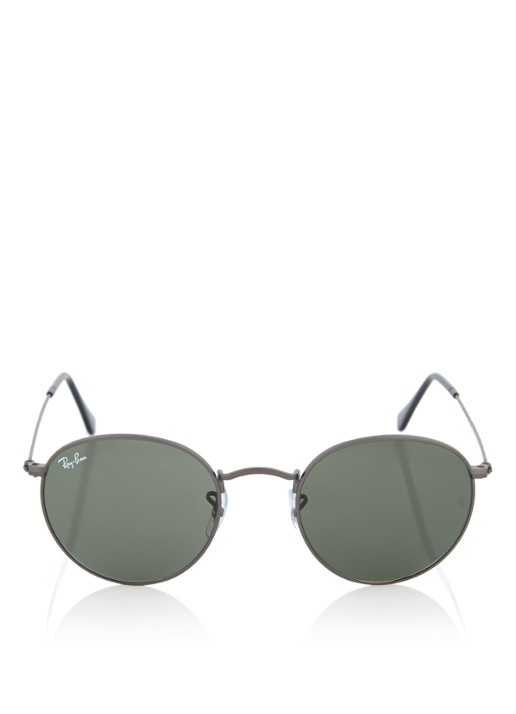 Ray-Ban Zonnebril Round Metal RB3447 - detail grijs