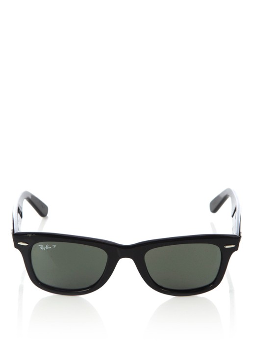 Ray-Ban Zonnebril Wayfarer gepolariseerd RB2140 - voorkant 4 zwart