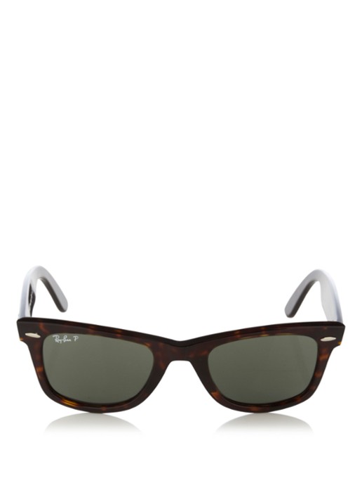 Ray-Ban Zonnebril Wayfarer gepolariseerd RB2140 - voorkant 2 bruin