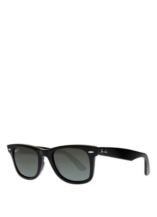 Ray-Ban Zonnebril Wayfarer gepolariseerd RB2140 - voorkant 5 zwart