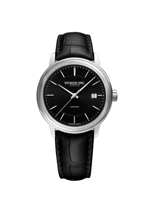 Raymond Weil Maestro horloge 2237 -STC-20011 - voorkant zwart