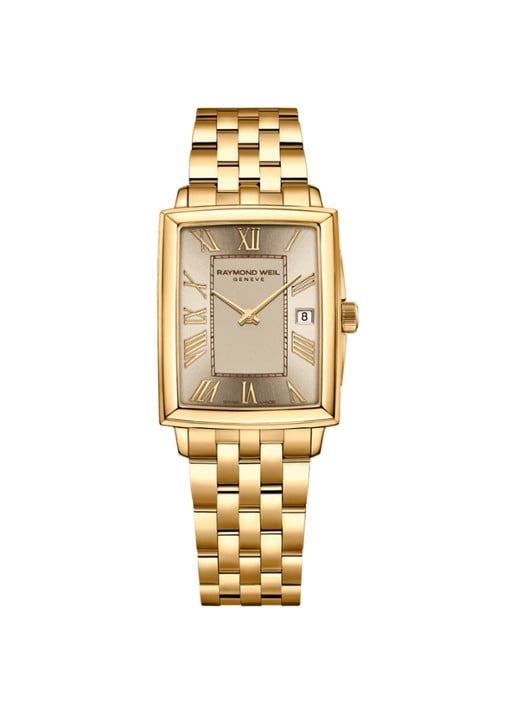 Raymond Weil Toccata Plated horloge 5925-P-00100 - voorkant goud